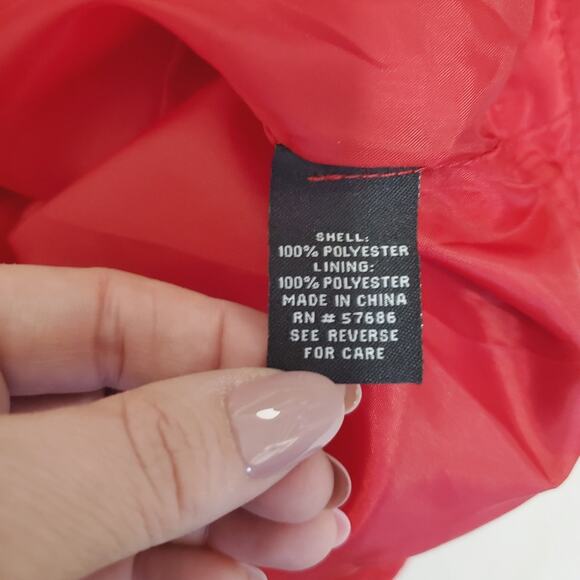 New Look | Retro 70s 80s Rainbow Chest Full Zip Hooded Windbreaker Jacket - Picture 9 of 11